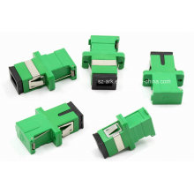 Adaptador óptico de fibra de obturador verde Sc / APC